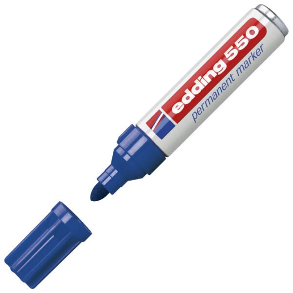 Marker permanentni 3-4mm Edding 550 plavi Marker permanentni 3-4mm Edding 550