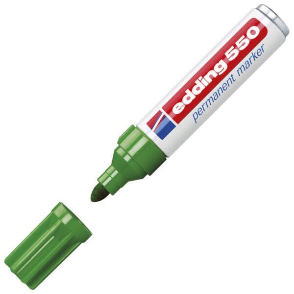 Marker permanentni 3-4mm Edding 550 zeleni Marker permanentni 3-4mm Edding 550
