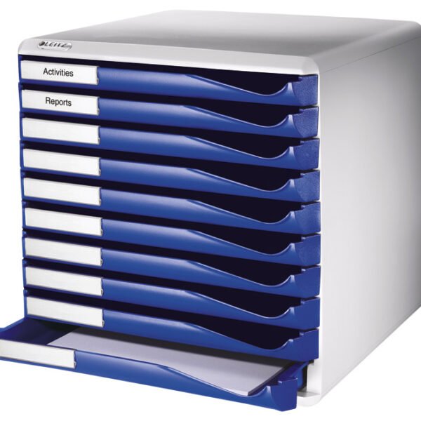 Kutija s 10 ladica Form set Leitz plava Kutija s 10 ladica Form set Leitz 291x352x292 mm