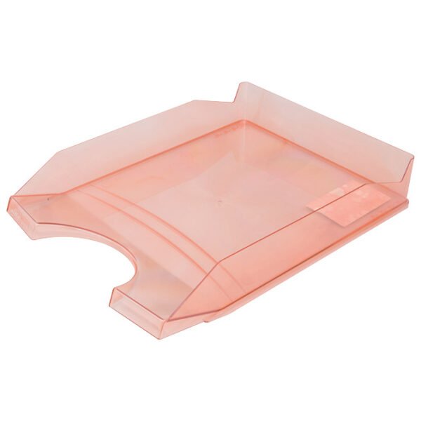 Ladica za spise Office products 18016011-04 prozirno crvena Ladica za spise Office products