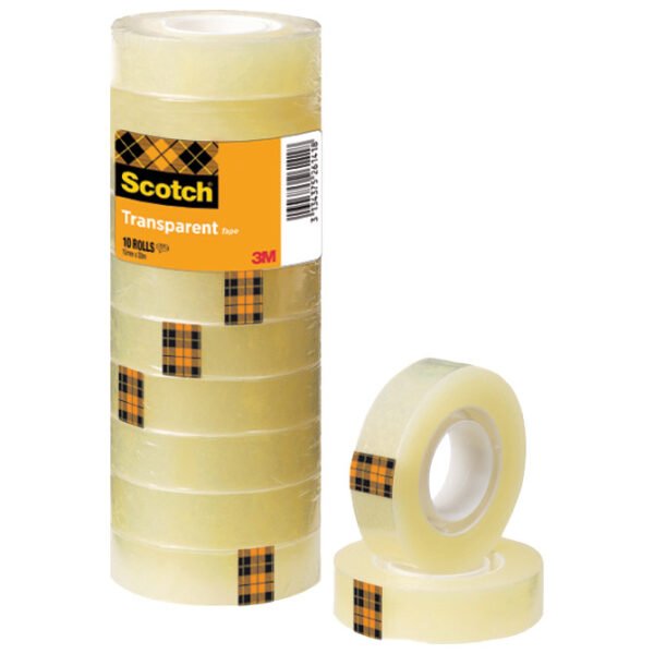 Traka ljepljiva 15mm 33m pk10 Scotch 508 3M.prozirna Traka ljepljiva 15mm/33m 10 komada Scotch 3M prozirna