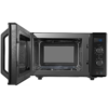 3-in-1 Microwave Oven with Grill and Combination Hob, 23 Litres, Rotating Plate with Storage, Timer, Built-in LED Lights, 900 W, Grill 1050 W, Pizza Programme, Black