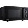 3-in-1 Microwave Oven with Grill and Combination Hob, 23 Litres, Rotating Plate with Storage, Timer, Built-in LED Lights, 900 W, Grill 1050 W, Pizza Programme, Black