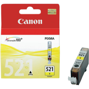 Canon tinta CLI-521Y, žuta,asteroidcroatia.net, Tintni ulošci ili toneri CANON; Originalni spremnici s tintom tvrtke Canon