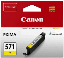 Canon tinta CLI-571Y, žuta, Tintni ulošci ili toneri CANON; Originalni spremnici s tintom tvrtke Canon