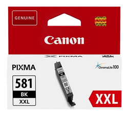 Canon tinta CLI-581BK XXL, crna; Tintni ulošci ili toneri CANON; Originalni spremnici s tintom tvrtke Canon