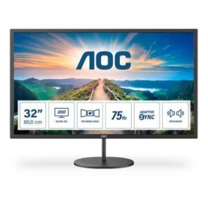 AOC LED IPS 31,5″ Q32V4, HDMI, DP, zvu. 75Hz