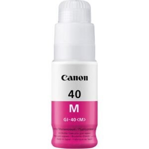 Uživajte u dugotrajnim ispisima dokumenata i fotografija s tintom za pisač koja radi u savršenom skladu s vašim pisačem za učinkovitost i pouzdanost. Canon tinta GI-40M, magenta