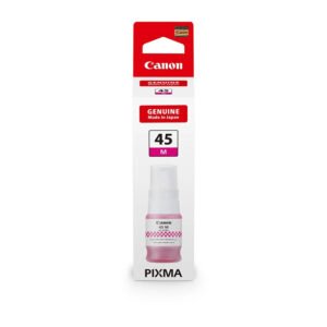 Uživajte u dugotrajnim ispisima dokumenata i fotografija s tintom za pisač koja radi u savršenom skladu s vašim pisačem za učinkovitost i pouzdanost. Canon tinta GI-45M, magenta