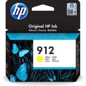 HP 912 Yellow Ink Cartridge, 3YL79AE;  Računajte na dokumente u živopisnim bojama profesionalne kvalitete.  Originalni HP-ovi spremnici s tintom pružaju impresivnu pouzdanost za pouzdanu izvedbu i broj stranica te trajne rezultate.