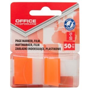 Zastavica 25x43mm 50 listova film poluprozirni Office products narančasta