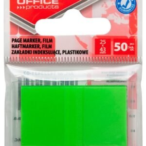 Zastavica 25x43mm 50 listova film poluprozirni Office products zelena