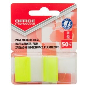 Zastavica 25x43mm 50 listova film poluprozirni Office products žuta