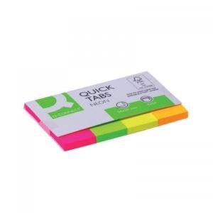 Zastavica 50x20mm 4x50 listova papirnata Q-Connect KF01226 4 intezivne boje
