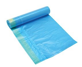 Vreća za smeće 53x64cm 15/1 LDPE plava s vezicom;