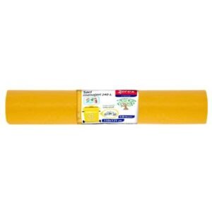 Vreća za smeće 240L 110x125cm 10/1 LDPE žute Zorex za plastiku i metal;
