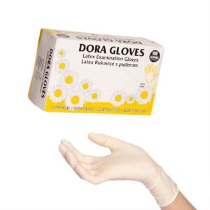 Rukavice latex jednokratne pudrane S 100/1 Dora;