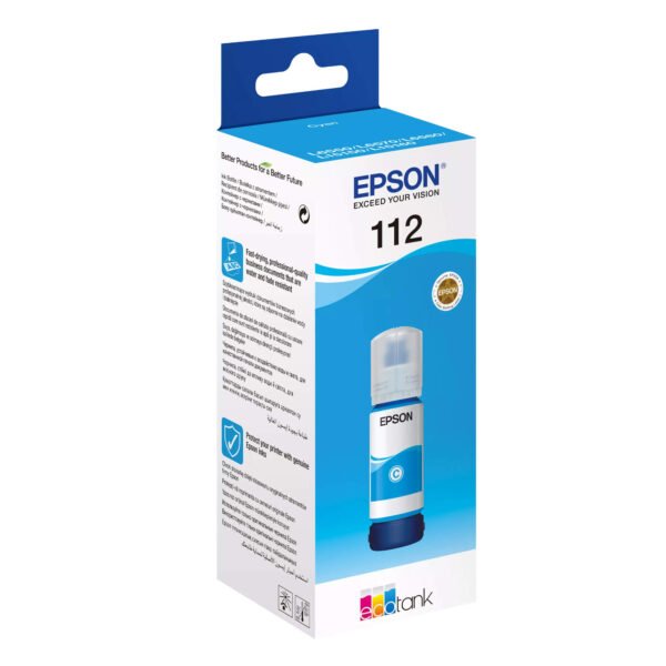 Tinta EPSON EcoTank 112 Cyan original