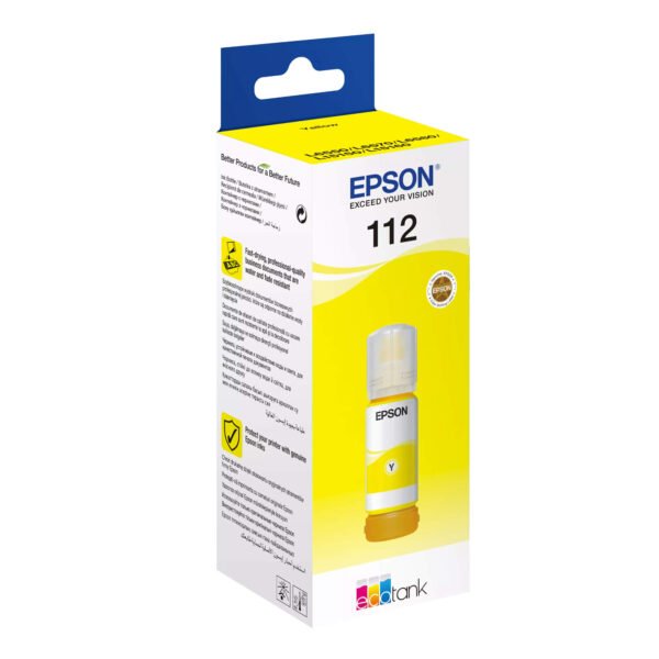 Tinta EPSON EcoTank 112 Yellow original