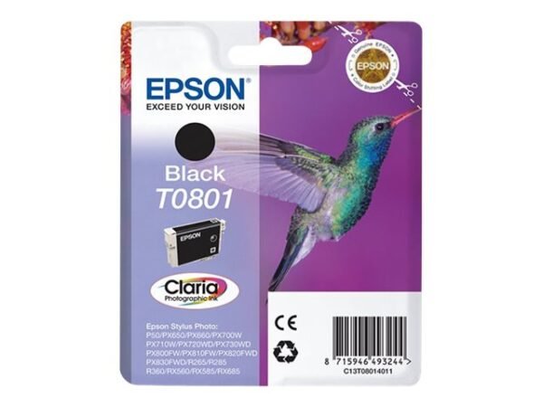 Tinta EPSON T0801 black original