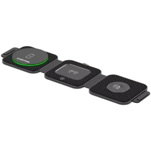 CANYON wireless charger WS-305 15W 3in1 Foldable Black