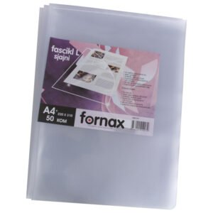 Fascikl L 100my A4 sjaj for1774 Fascikl "L" 100mic A4 sjajni 50kom. Fornax