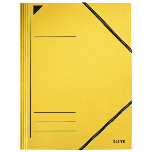 Fascikl klapa s gumicom karton Leitz žuti