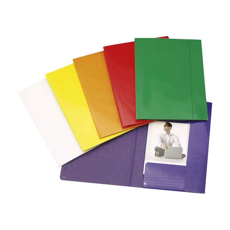 Fascikl A4 klapa s gumicom plastificirani; 