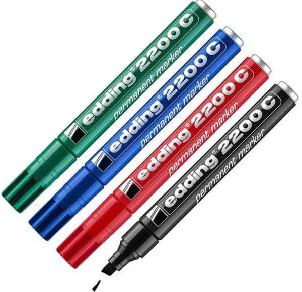 Marker permanentni 1-5mm klinasti vrh Edding 2200