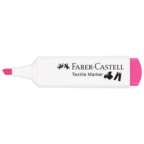 Marker za tekstil 1-5mm Faber-Castell neon rozi Marker za tekstil 1-5mm Faber-Castell