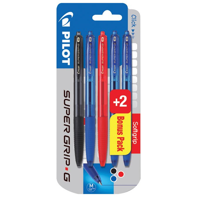 Olovka kemijska Super Grip G Retractable PILOT 5kom.