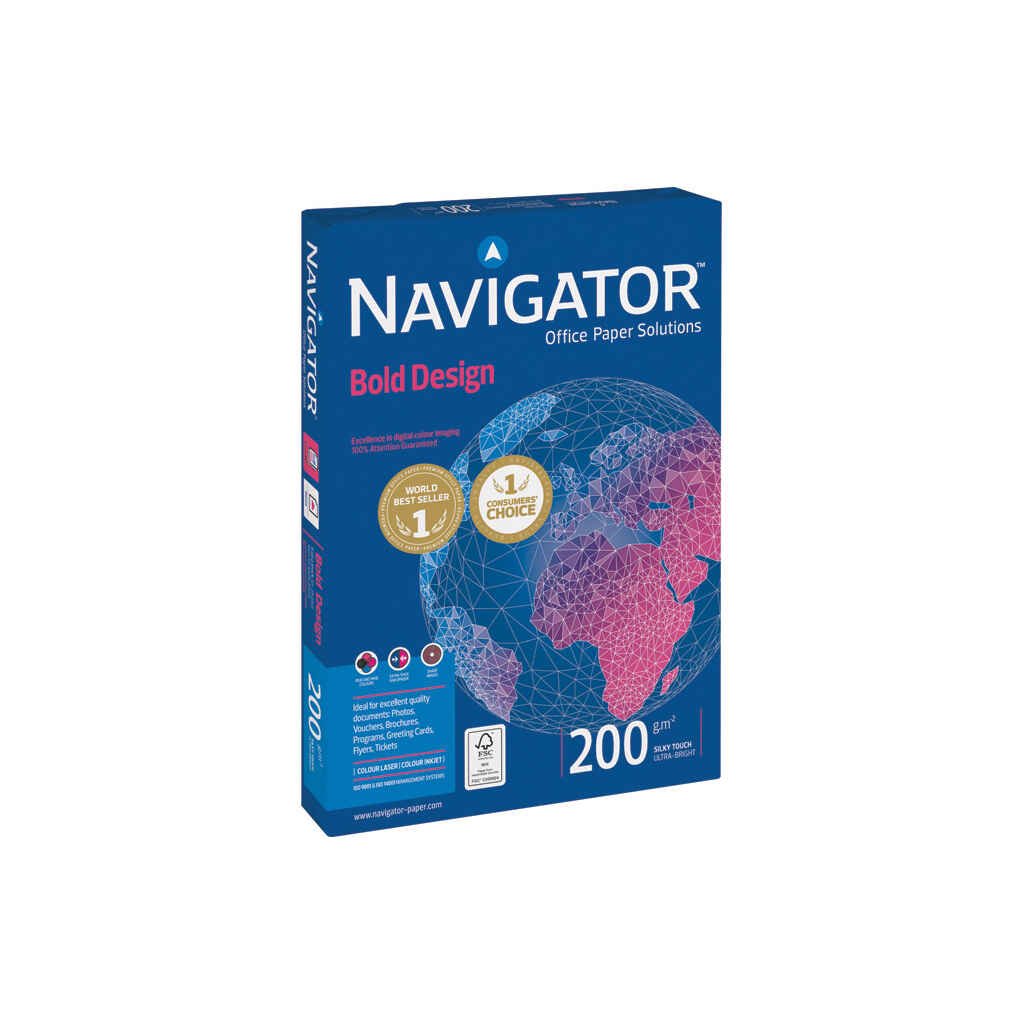 Papir A4 Navigator 200g Bold Design