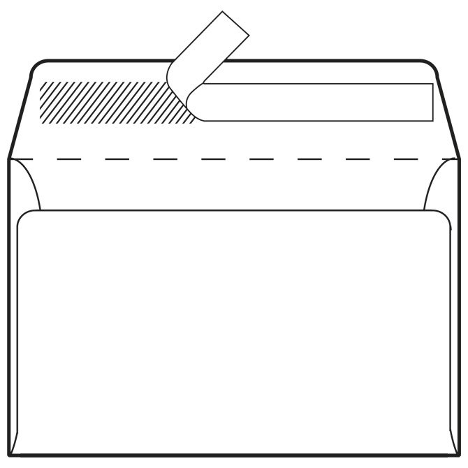 Kuverte B5-BB strip 80g. komada 100