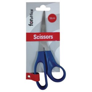 Škare uredske 18cm, Sa plastičnim prstohvatom;