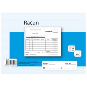 Obrazac A-643/NCR račun A6 (gotovinski)