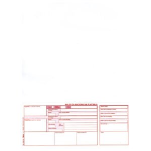 Obrazac HUB-3A memorandum A4 300kom.