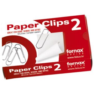 Spajalice ručne br.2, ručne za papir, Set od 100 komada; niklane