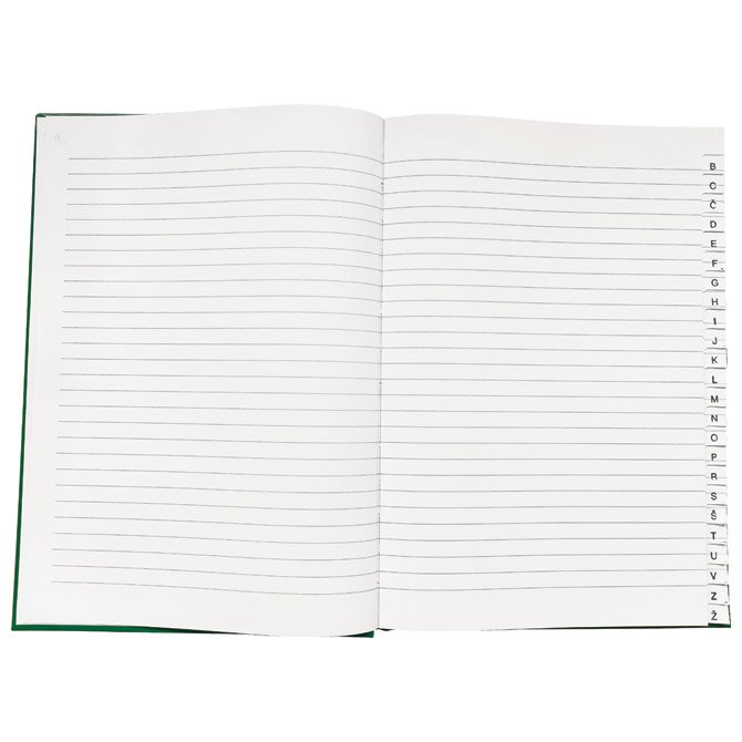 Teka  tvrdi uvez s abecedom A5 diktando 96 listova jednobojna