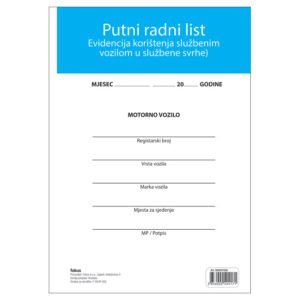 Putni radni list u prijevozu F-55/VP