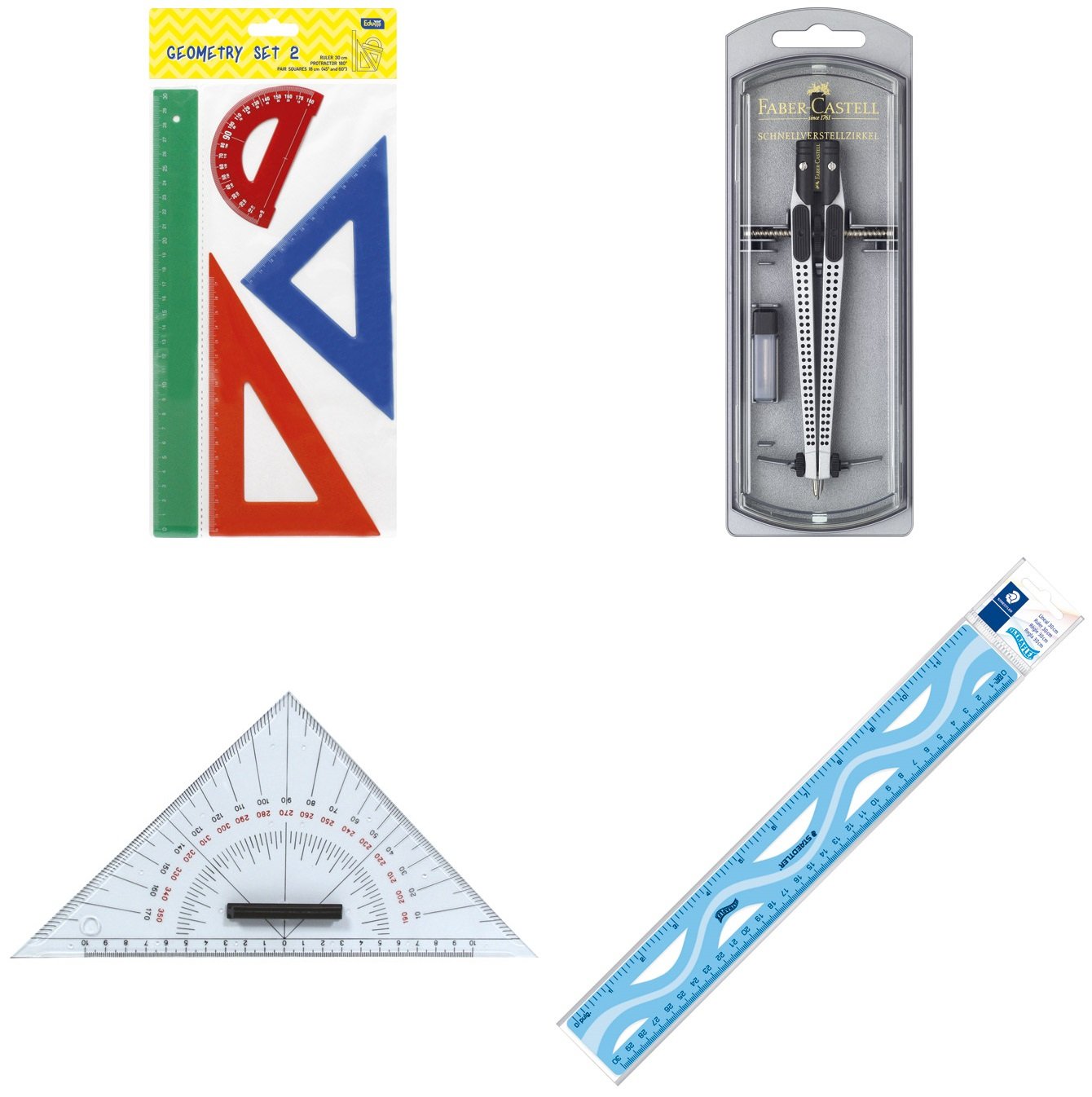 Kutomjer 180° pvc 9,2cm