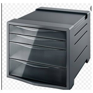 Kutija s 4 ladice Intego Esselte sivo-prozirno dimljena;