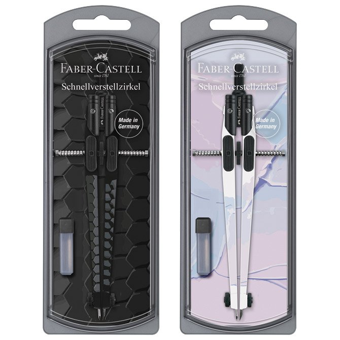 Šestar s preciznim podešavanjem+mine Dark&Bright Faber Castell 574444