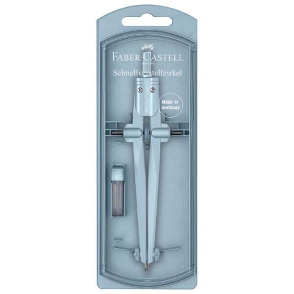 Šestar s preciznim podešavanjem+mine Stream Faber Castell 174554 sky blue
