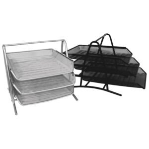 Stalak za spise vodoravni žica 3 ladice