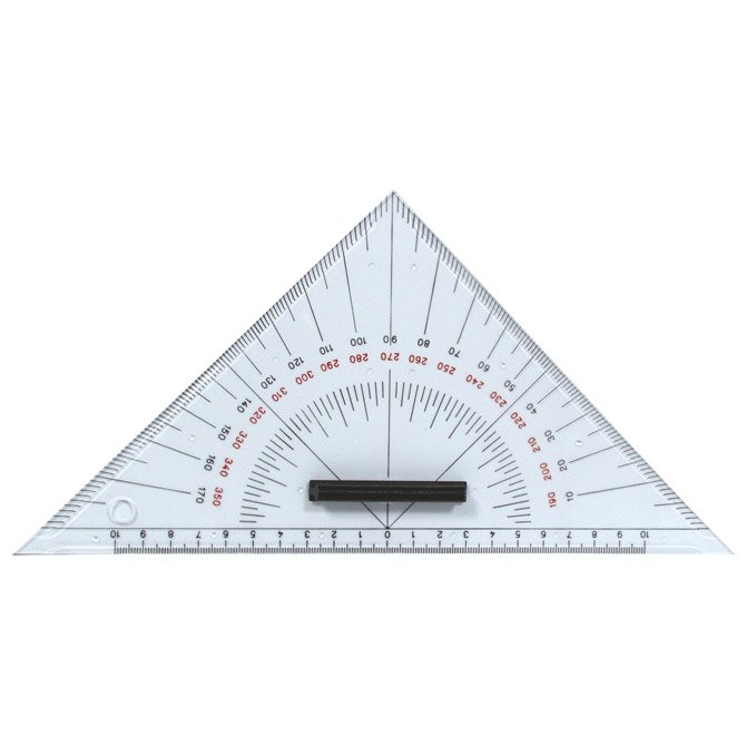 Trokut-kutomjer nautički 26cm