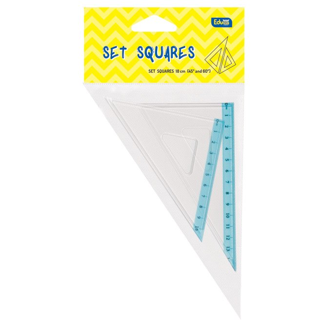 Trokut pvc 25cm (45°+60°)