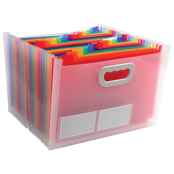 Kutija proširiva(24 pregrade) sa ručkama pp Exacompta