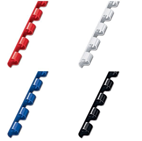 MIX spirala 6mm Spirala plastična za uvez 6mm 100kom-boje