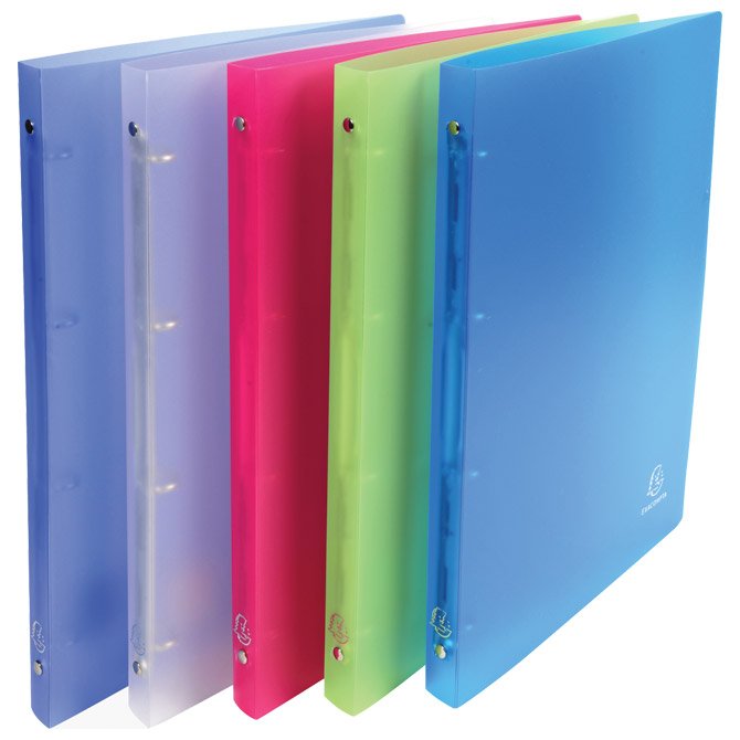 Mapa uložna 4 ringa-fi15mm A4 pp Chromaline Exacompta prozirna