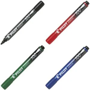 Marker permanentni 1mm okrugli vrh Pilot; 